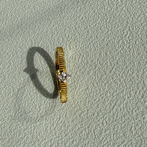 Rhombic Zirconia Ring – Exquisite Modern
